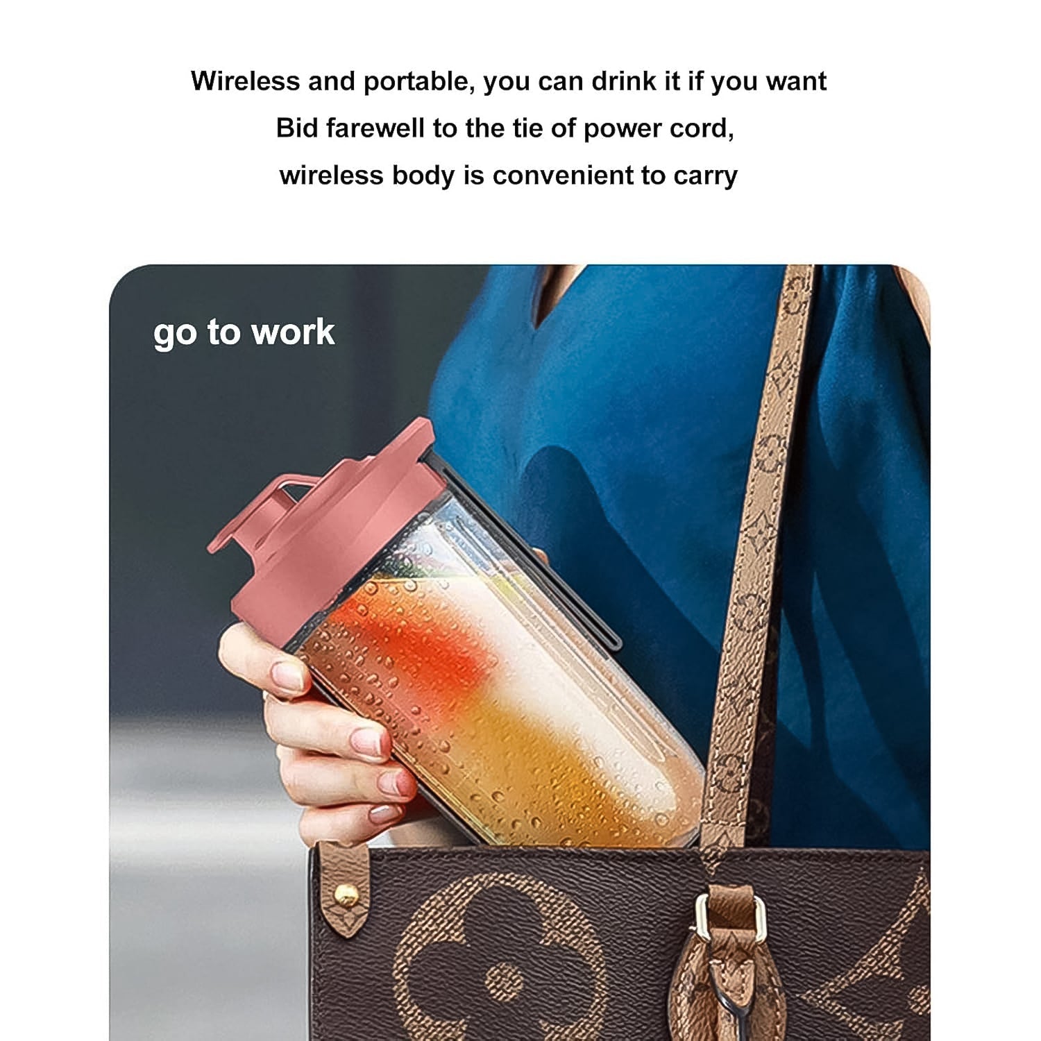 Portable Small Juicer Blender With Water Bottle / Cup (2 Pc Set) Portable Small Juicer Blender With Water Bottle / Cup (2 Pc Set)